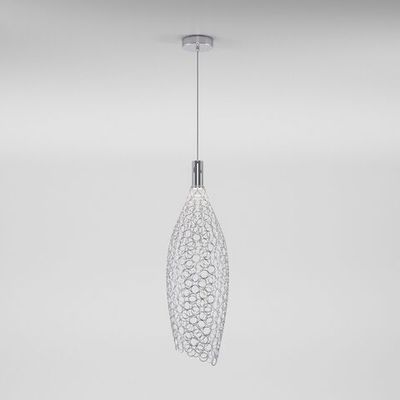 Подвесной светодиодный светильник с металлическим плафоном 90352/1 хром