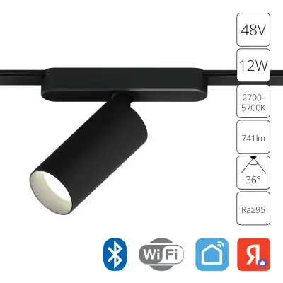 Магнитный трековый светильник Arte Lamp RAPID SMART A2958PL-1BK, 1хLED