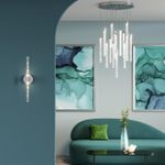 4370/10WL HIGHTECH ODL23 267 хром полированный/акрил с пузырьками Настенный св-к IP20 LED 8W 315Лм 3000K SPARKY