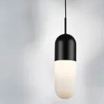 690117 Люстра RAMO 1х40W E27 ЧЕРНЫЙ МАТОВЫЙ/БЕЛЫЙ Lightstar