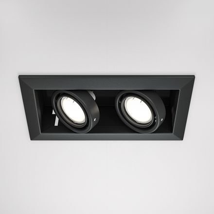 Встраиваемый светильник Metal Modern GU10 2x50Вт DL008-2-02-B. TM Maytoni