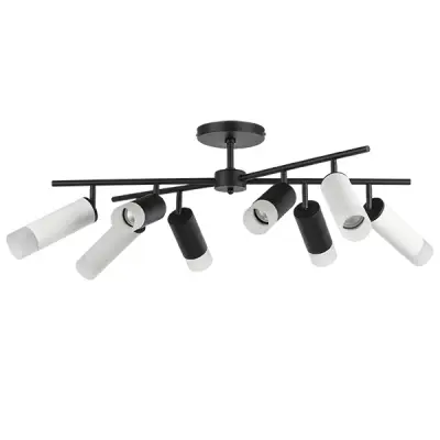 LR7283748641 Люстра RULLO 8х50W GU10 ЧЕРНЫЙ/БЕЛЫЙ (571728+214437-4+214486-4+202431-8)