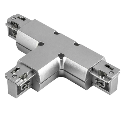 504139 Соединитель трековый трехфазный BARRA T-образный СЕРЫЙ Lightstar