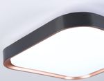 Потолочный светодиодный светильник FZ1265 BK/PGD черный/золото розовое 18W 5000K 250*250*60 (Без ПДУ)