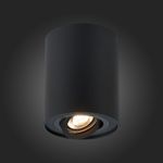 ST108.417.01 Светильник потолочный Мат. черный GU10 1*50W  D98xH124 220V Без ламп