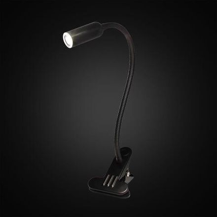 Citilux Ньютон CL803061N LED Лампа на прищепке с диммером Чёрная
