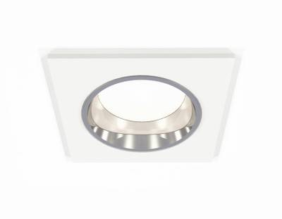 Комплект встраиваемого светильника XC6520003 SWH/PSL белый песок/серебро полированное MR16 GU5.3 (C6520, N6112)