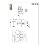 SL434.203.09 Люстра подвесная ST-Luce Латунь/Прозрачный E14 9*40W