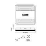 7664/110LS MITRA LED SN Светильник пластик/белый LED 110Вт 3000-4000-6000K 480х480 IP20 пульт ДУ SOLAR