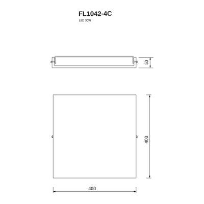 Потолочная люстра Relaxatio FL1042-4C, LED