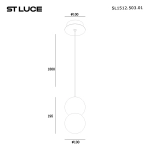 SL1512.503.01 Подвес ST-Luce Белый/Белый G9 1*5W 4000K