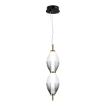 SL6130.403.15 Светильник подвесной ST-Luce Черный/Белый, Дымчатый LED 1*16W 3000K