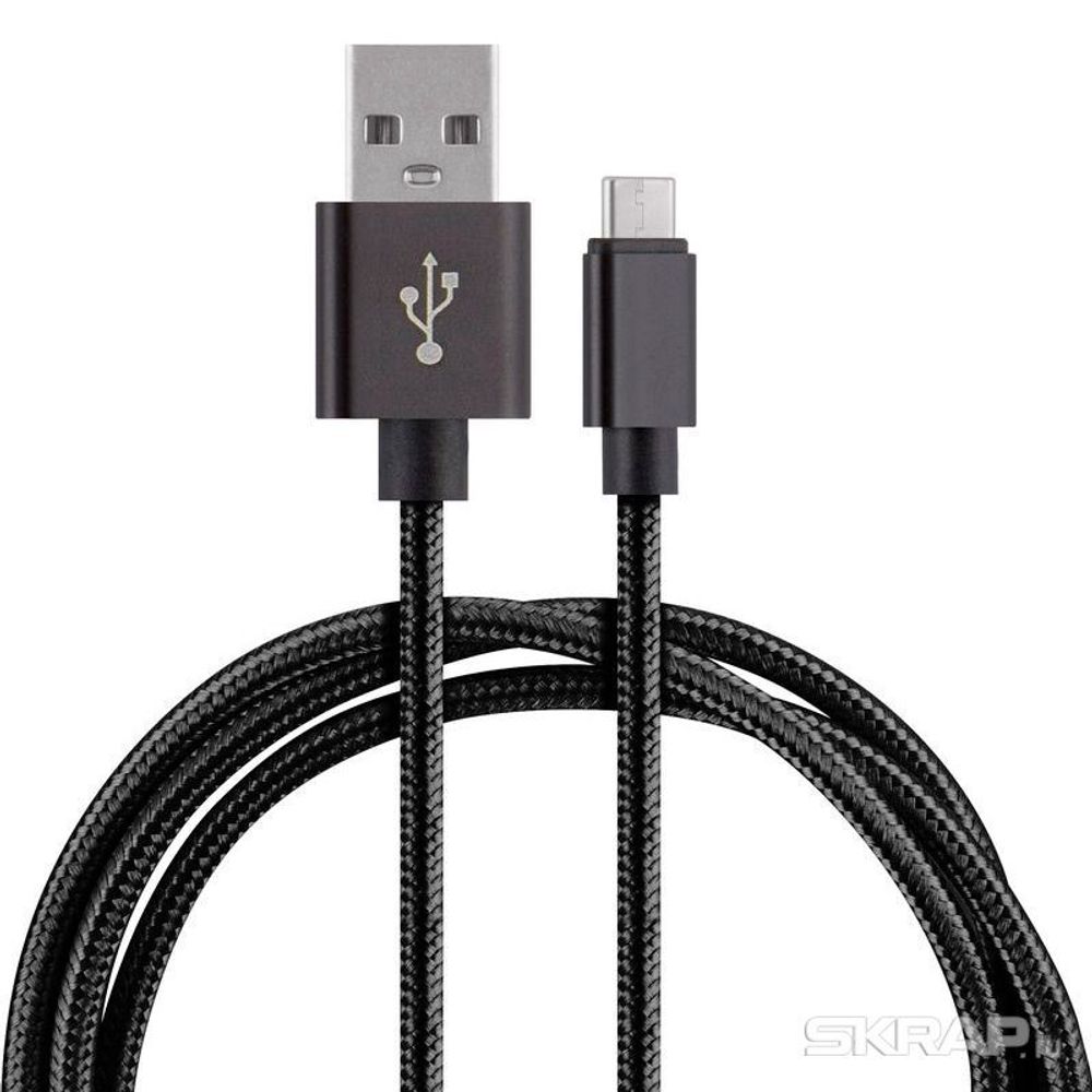 Кабель Energy ET-25 USB/Type-C, черный