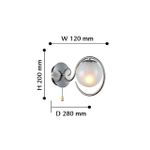 Бра Fabbio 2349-1W, 1*E14*40W. ТМ F-Promo