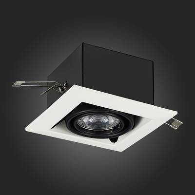 ST250.548.01 Св-к встр. Черный GU10 1*50W  L126xW126xH70 220V Без ламп