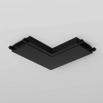 Конектор питания угловой Radity черный, TRA084CL-11B. TM Maytoni