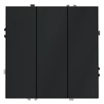 VLS030107 Выключатель встраиваемый VOLTUM S70 трехклавишный 10А, (графит). (ТМ Maytoni)