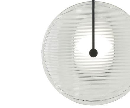 08438-2,19(21) Настенный светильник Мелисса черный/прозрачный d25 h30 Led 8W (4000K)