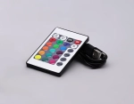 Атмосферная светодиодная напольная лампа с пультом DE8387 BK черный LED RGB 3W (ПДУ RGB)