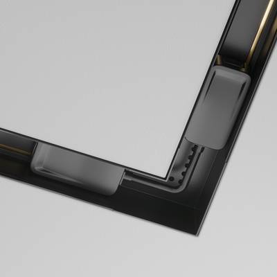 Коннектор питания угловой Radity встраиваемый черный, TRA084CPC-B-12. TM Maytoni