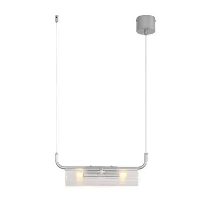 8258/2 SUSPENTIONI LN26 серебро/прозрачный, металл/стекло Подвес G9 2*20W 220V TORONTO