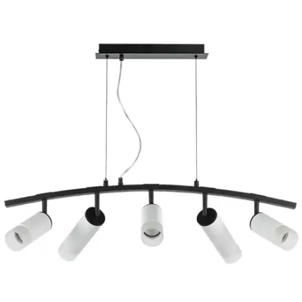 LR7353638621 Люстра RULLO 5х50W GU10 ЧЕРНЫЙ/БЕЛЫЙ (571735+214436-3+214486-2+202431-5)