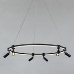 Подвесная люстра Arte Lamp RING A2186SP-1BK, 1хLED