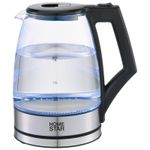 Чайник HomeStar HS-1004 (1,8 л), стекло, пластик, черный