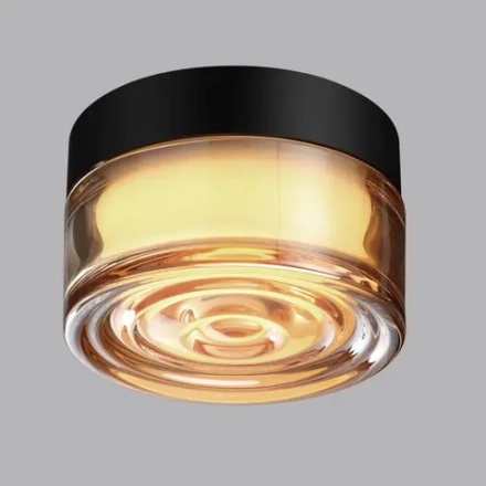 7158/6CL HIGHTECH ODL26 493 светильник черный/янтарный/стекло/поликарбонат IP65 LED 6W 410Лм 2200/2700/3000K 120° 220-240V RONDA