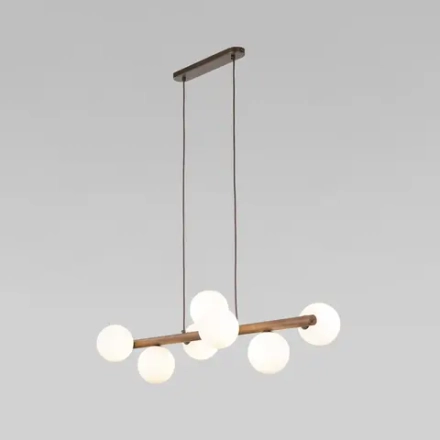 Подвесной светильник со стеклянными плафонами 10272 Estera Wood, G9х7