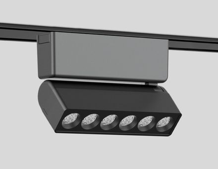 Светильник светодиодный трековый для шинопровода Magnetic Ultra Slim GV1469 BK черный IP20 6W 4200K 48V 24° 122*26*80