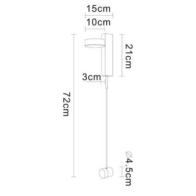 Настенный светильник Arte Lamp MIRACH A2142AP-10PB, 1хLED