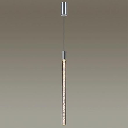 4370/5L HIGHTECH ODL23 267 хром полированный/акрил с пузырьками Подвесной св-к IP20 LED 4W 200Лм 3000K SPARKY
