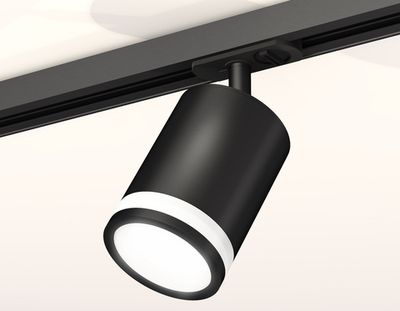 Комплект трекового светильника с акрилом XT7422020 SBK/FR черный песок/белый матовый MR16 GU5.3 (A2537, C7422, N7121)