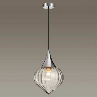 4949/1 PENDANT ODL22 469 хром/прозрачный/стекло Подвес E14 1*40W KESTA