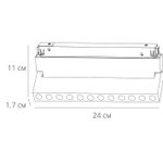 Магнитный трековый светильник Arte Lamp EXPERT A5726PL-1BK, 1хLED