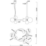 Подвесная люстра Arte Lamp VINCENT A7790SP-10BK, 10хG9