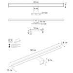 Подсветка для зеркал Arte Lamp STECCA A2730AP-1CC, 1хLED