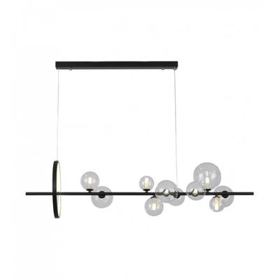 09408-10,19 Люстра Иона черный w120*28 h200 G9 50W+Led 17W (4000K) (Led лампы в комплекте 4000К)