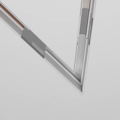 Коннектор угловой 45° Exility встраиваемый под ГКЛ 9,5мм, белый, TRA034CLS-42W. TM Maytoni