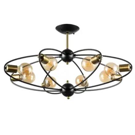 Потолочная люстра Arte Lamp GLASGOW A1963PL-8BK, 8хE27