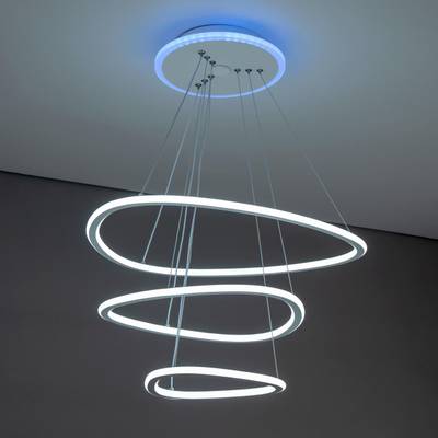 Citilux Неон Смарт CL731A330E RGB Умная подвесная люстра Белая