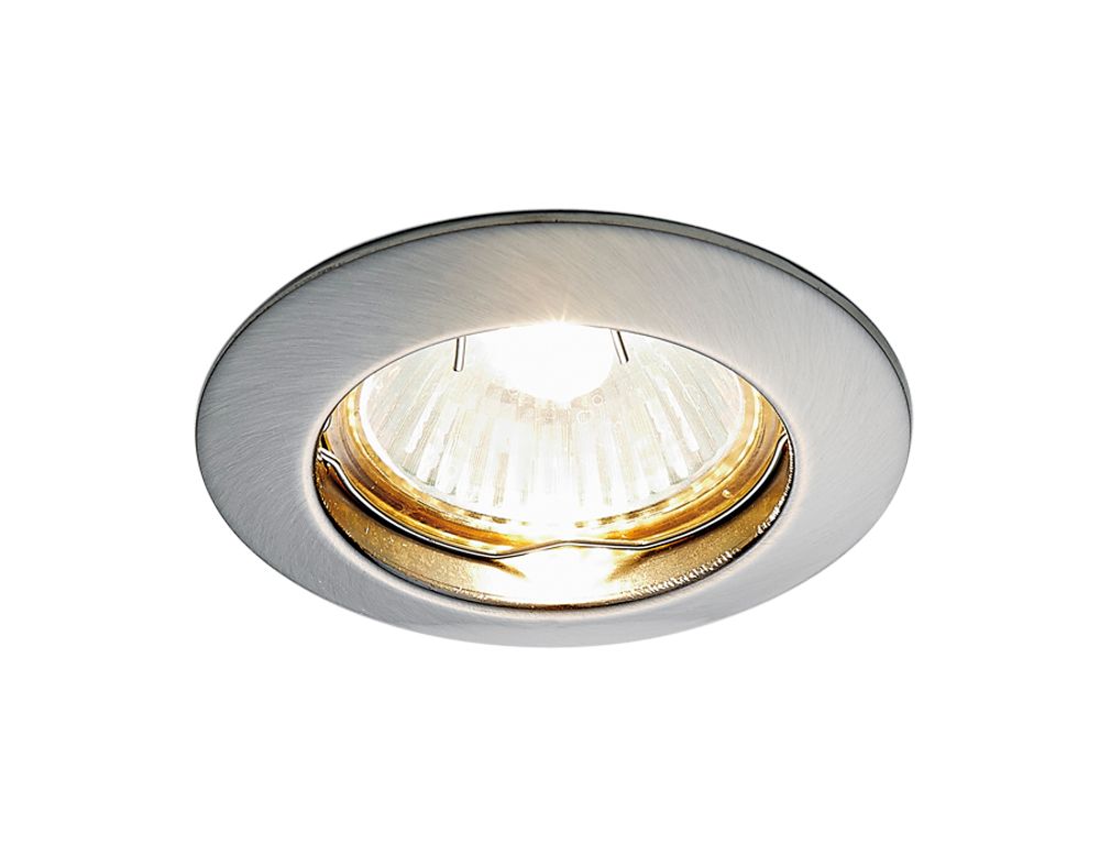 Встраиваемый точечный светильник 863A SN сатин никель MR16