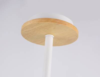 Светильник подвесной TR80166/6 WH/LWD белый/светлое дерево E14/6 max 40W D690*370