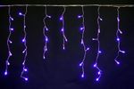 A-056 BL гирлянда светодиодная 5х0,6м 180LED в виде "бахрома" с контроллером , провод прозрачный