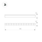 Светильник MAG-DOTS-25-L400-12W Warm3000 (WH, 30 deg, 24V) (Arlight, IP20 Металл, 5 лет)