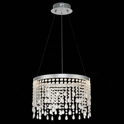SL6201.103.24 Люстра подвесная ST-Luce Серебристый/Прозрачный LED 1*24W 3000K/4000K/6000K