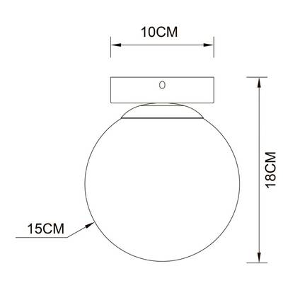 Настенно-потолочный светильник Arte Lamp ALCOR A2224PL-1BK, 1хE14
