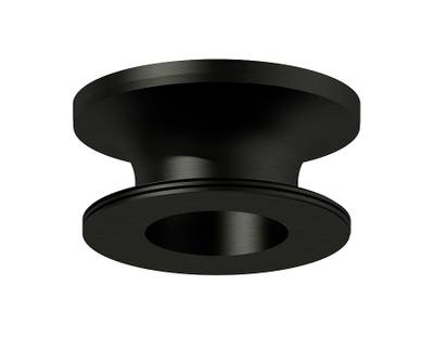 Насадка задняя накладная для корпуса светильника с диаметром отверстия D60mm N6902 PBK черный полированный D60*H25mm Out20mm