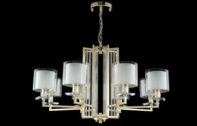 Люстра Crystal Lux NICOLAS SP-PL8 GOLD/WHITE 3401/308